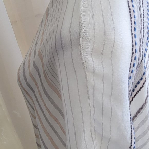 Soft Surroundings Boho Open Front "Cape May Topper" Flawed, but Easily Mendable - Picture 11 of 12